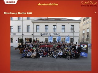 about:activities


MozCamp Berlin 2011                      *
 