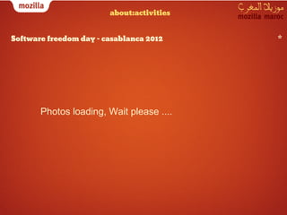about:activities


Software freedom day - casablanca 2012     *




       Photos loading, Wait please ....
 