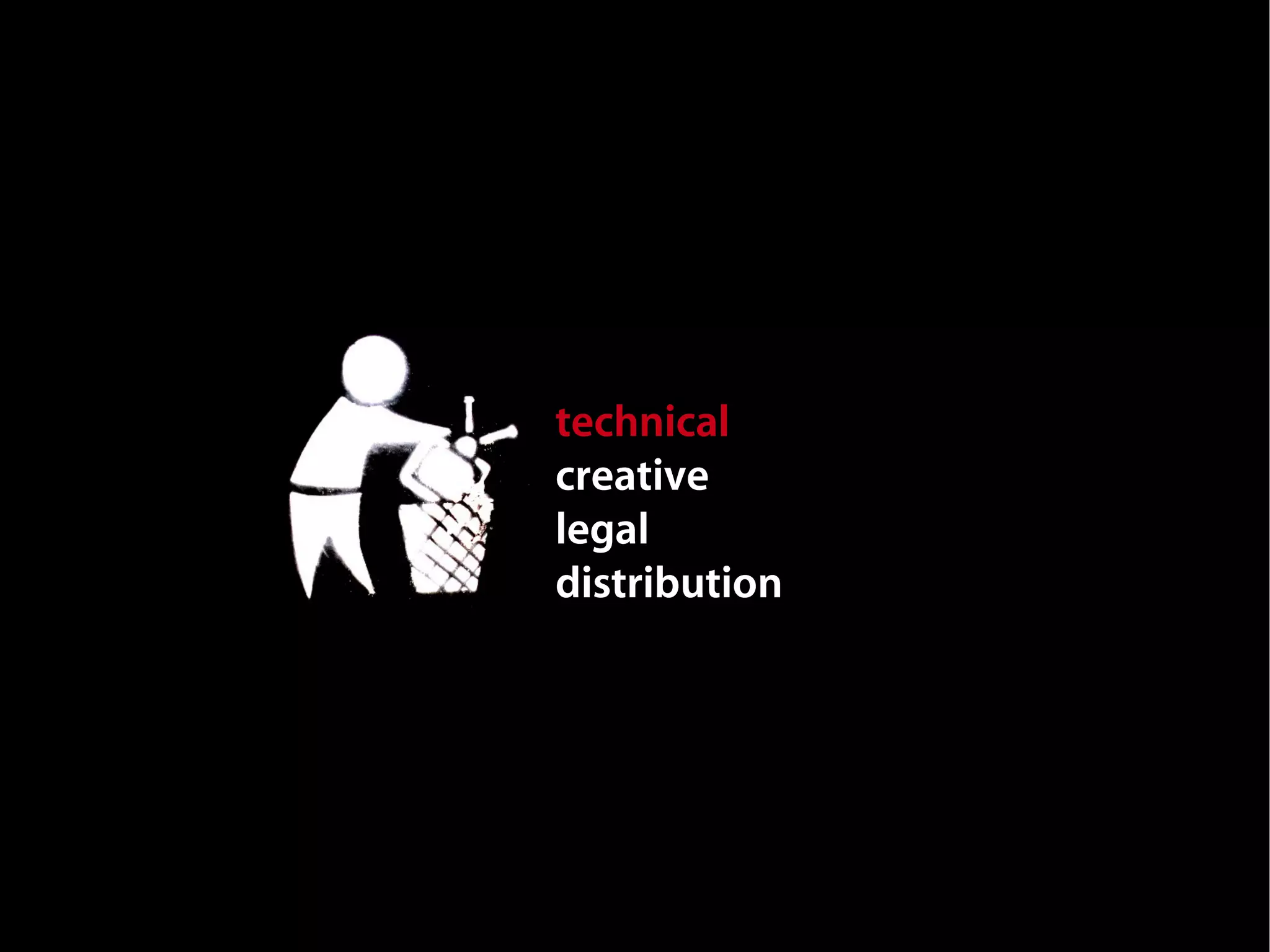 technical
creative
legal
distribution
 