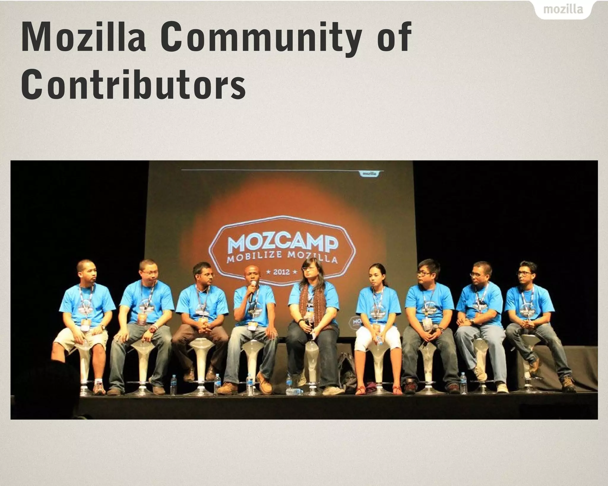 Mozilla Community of 
Contributors 
 