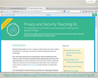 https://laura.makes.org/thimble/privacy-and-security-teaching-kit
 
