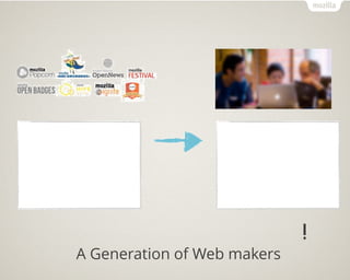 프로그램
중심
생산자
중심
다음 세대를 위한 창의적 웹교육!
A Generation of Web makers
 