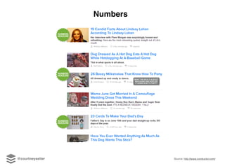 Numbers
Source: http://www.conductor.com/@courtneyseiter
 