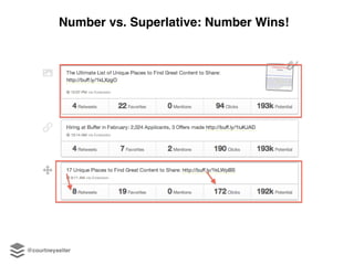 Number vs. Superlative: Number Wins!
@courtneyseiter
 