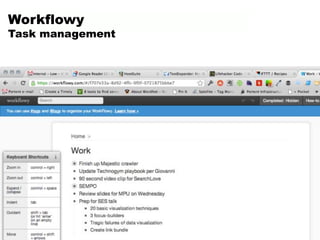 Workflowy
Task management
 