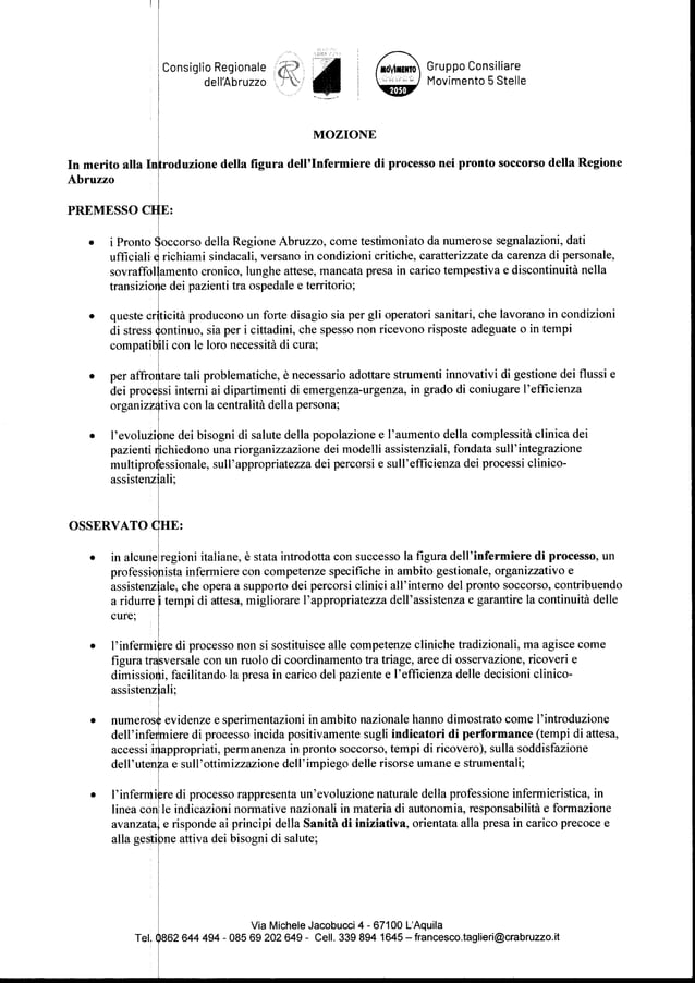 Operativo Nei Pronto Soccorso Di Manfredonia E San Severo L'infermiere