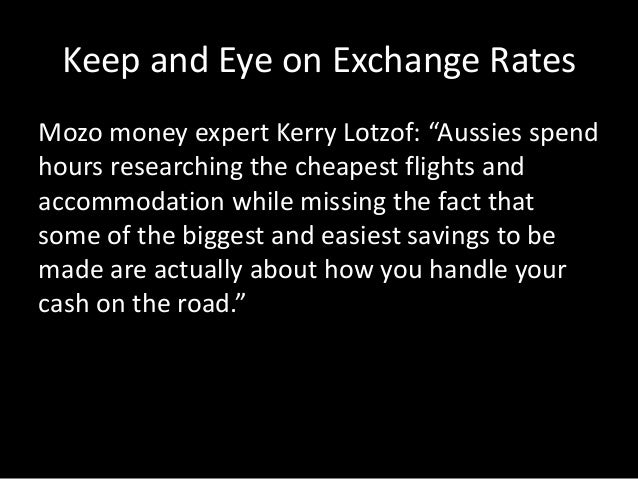 Top10 Travel Money Tips By Mozo - 