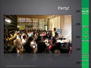 Party! 
flickr.com/photos/tempofeng/296170439 cc:by-nc-sa 
 