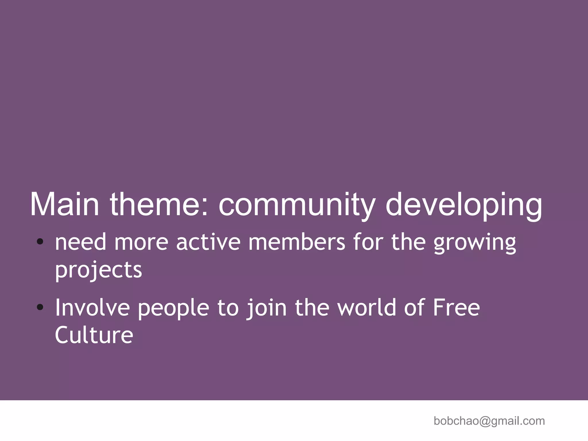 the Status of Mozilla Taiwan (MozTW) Community