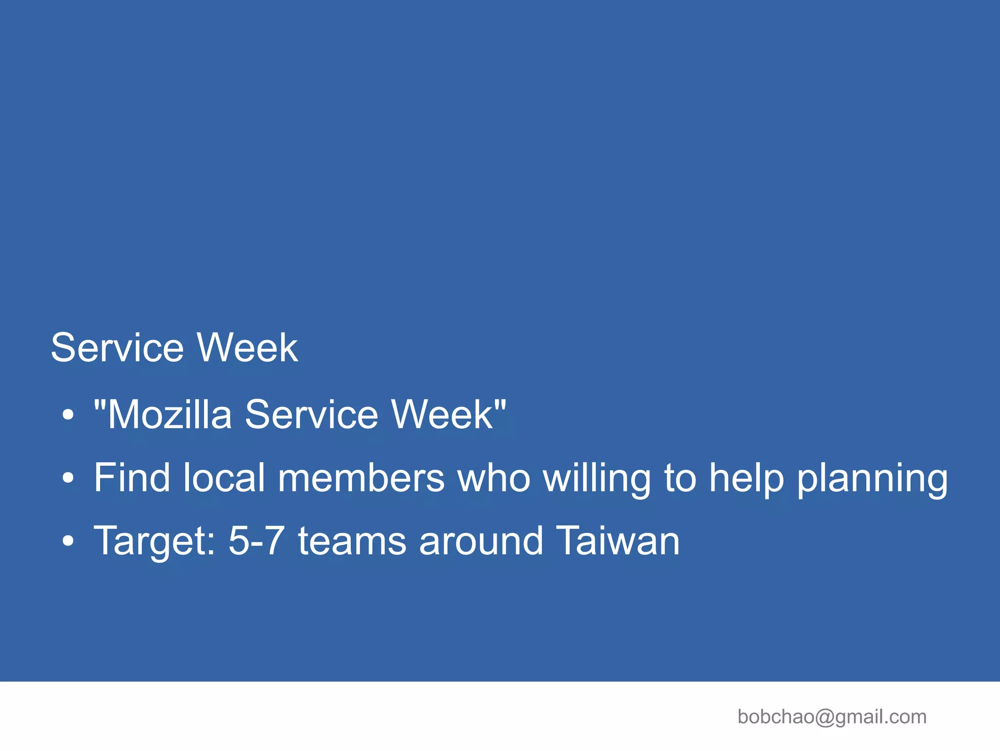 the Status of Mozilla Taiwan (MozTW) Community