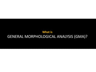Morphological Analysis for Complex Futures | PDF