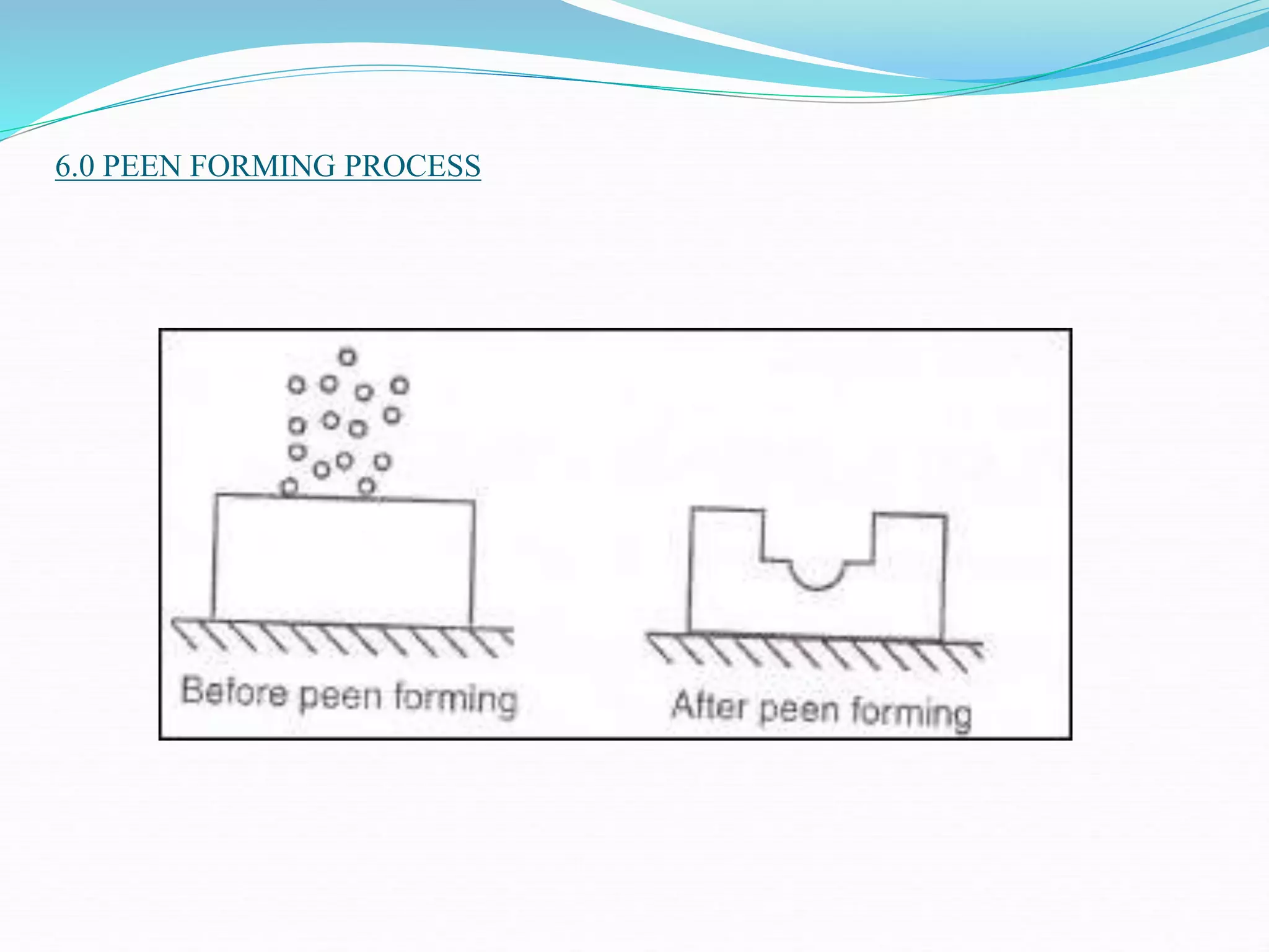 6.0 PEEN FORMING PROCESS
 
