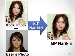 Model Photo  MP
    ＋       Narikiri



                       MP Narikiri

User’s Photo                    1
 