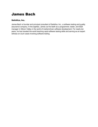 Rapid Software Testing: Reporting | PDF