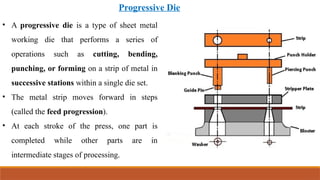 Comprehensive Guide to Sheet Metal Operations and Die Design | PPTX