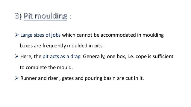 Types Of Moulding Processes Used In Casting Mp2