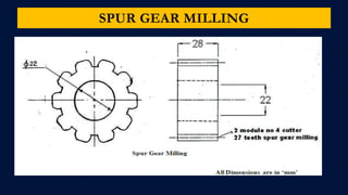 SPUR GEAR MILLING
 