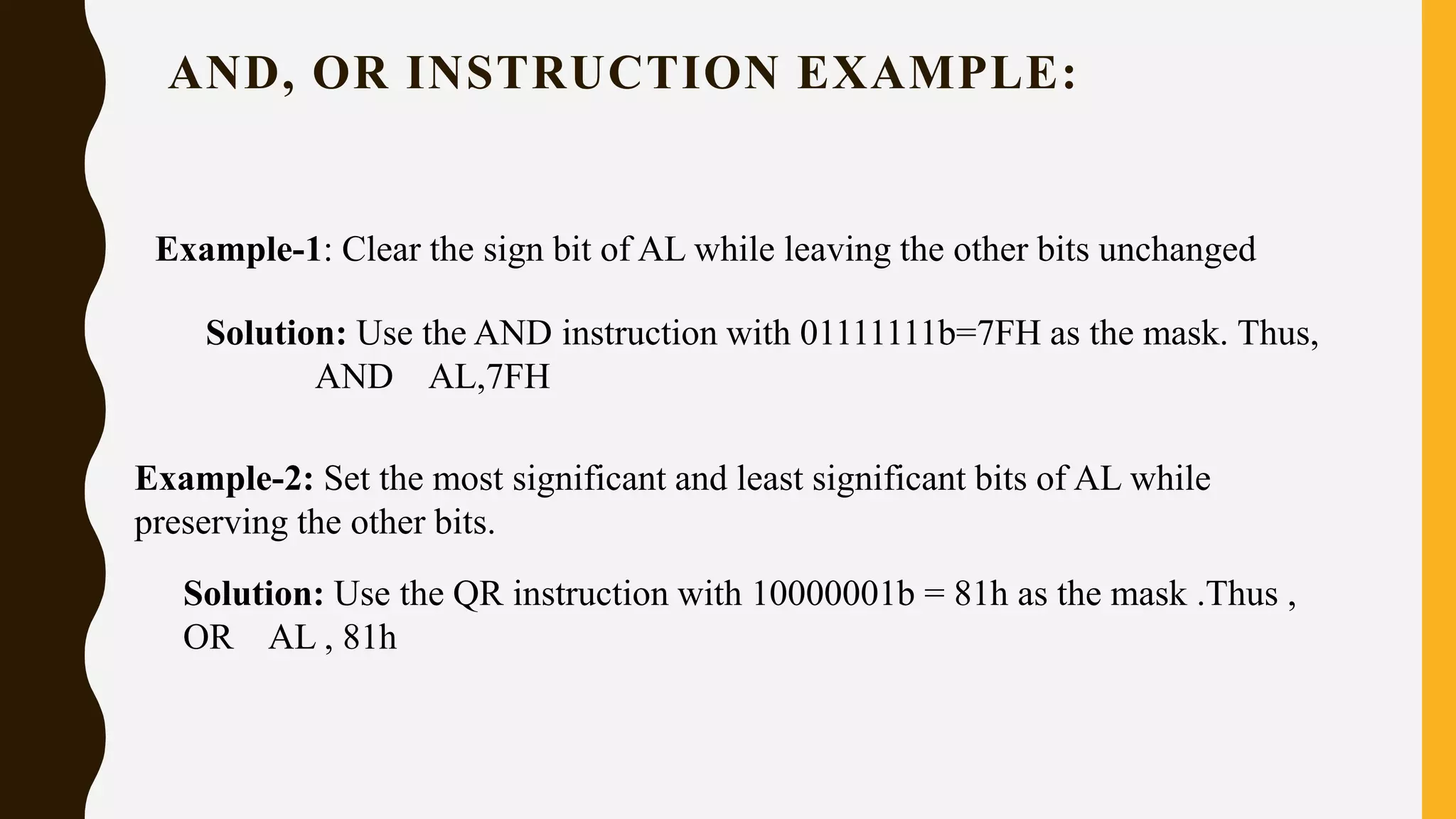 Logical shift and rotate instruction ppt