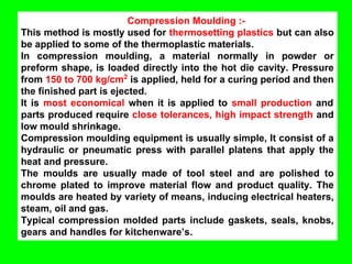 Plastic Manufacturing Process of manufacturing practices | PDF
