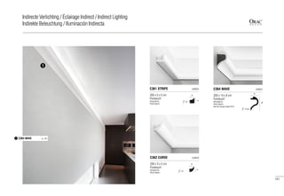 200 x 5 x 5 cm
Purotouch®
Designed by
Pierre Daems	
C362 CURVE LUXXUS
200 x 5 x 5 cm
Purotouch®
Designed by
Pierre Daems	
C361 STRIPE LUXXUS
5
5
=7
5
5
=7
200 x 14 x 8 cm
Purotouch®
Designed by
Pierre Daems
Red Dot Design Award 2014
C364 WAVE LUXXUS
8
14
=14,2
1
C364 WAVE p. 1211
121
Indirecte Verlichting / Éclairage Indirect / Indirect Lighting
Indirekte Beleuchtung / Iluminación Indirecta
 