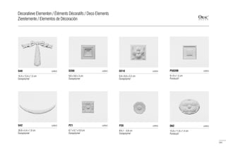 9,6 x 9,6 x 3 cm
Duropolymer®
D200 LUXXUS
9,6 x 9,6 x 3,5 cm
Duropolymer®
D210 LUXXUS
Ø 6,1 - 0,8 cm
Duropolymer®
P20 LUXXUS
6,7 x 6,7 x 0,9 cm
Duropolymer®
39,8 x 4,4 x 1,9 cm
Duropolymer®
16,4 x 13,4 x 1,5 cm
Duropolymer®
P21G42
G40
LUXXUSLUXXUS
LUXXUS
9 x 9 x 1,3 cm
Purotouch®
P5020B LUXXUS
15,6 x 11,6 x 1,4 cm
Purotouch®
D62 LUXXUS
141
Decoratieve Elementen / Éléments Décoratifs / Deco Elements
Zierelemente / Elementos de Décoración
 