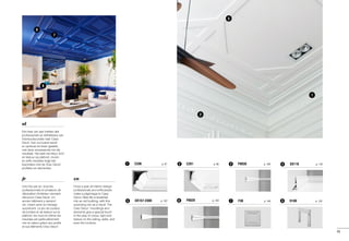 7
8
5
P8030	 p. 1023C201	 p. 852C336	 p. 911
F30	 p. 140 H100	 p. 1337 8P8020	 p. 1036
SX118	 p. 1164
DX157-2300	 p. 1075
1
2
6
45
en
Once a year all interior design
professionals and enthusiasts
make a pilgrimage to Casa
Decor. New life is breathed
into an old building, with this
surprising mix as a result. The
Orac Decor®
mouldings and
elements give a special touch
to the play of colour, light and
texture on the ceiling, walls, and
even the furniture.
fr
Une fois par an, tous les
professionnels et amateurs de
décoration d'intérieur viennent
découvrir Casa Decor. Un
ancien bâtiment y reprend
vie, créant ainsi ce mariage
surprenant. Le jeu de couleur,
de lumière et de texture sur le
plafond, les murs et même les
meubles est particulièrement
mis en valeur grâce aux profils
et aux éléments Orac Decor®
.
nl
Eén keer per jaar trekken alle
professionals en liefhebbers van
interieurdecoratie naar Casa
Decor. Een oud pand wordt
er opnieuw tot leven gewekt,
met deze verrassende mix als
resultaat. Het spel van kleur, licht
en textuur op plafond, muren
en zelfs meubels krijgt iets
bijzonders met de Orac Decor®
profielen en elementen.
 