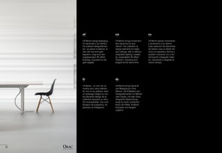 64
es
Ulf Moritz aporta movimiento
y dinamismo a su interior.
Esta colección de elementos
de diseño crea un efecto 3D
único en paredes y techos y
pueden colocarse con o sin
iluminación integrada. Inten-
so, imponente y elegante al
mismo tiempo.
de
Ulf Moritz bringt Dynamik
und Bewegung in Ihre
Räume. Die Kollektion aus
Designelementen für Wände
oder Decke, mit oder ohne
integrierter Beleuchtung,
sorgt für einen unübertrof-
fenen 3D-Effekt. Kraftvoll,
imposant und elegant
zugleich.
en
Ulf Moritz brings movement
and dynamics to your
interior. The collection of
design elements for walls
and ceilings, with or without
integrated lighting, creates
an unparalleled 3D effect.
Powerful, imposing and
elegant at the same time.
fr
Ulf Moritz : un nom de ca-
ractère pour votre intérieur.
Au mur ou au plafond, avec
un éclairage intégré ou non,
les éléments design de la
collection assurent un vécu
3D incomparable. Une com-
binaison de puissance, de
grandeur et d'élégance.
nl
Ulf Moritz brengt beweging
en dynamiek in je interieur.
De collectie designelemen-
ten, op wand of plafond, al
dan niet met licht geïn-
tegreerd, zorgt voor een
ongeëvenaard 3D-effect.
Krachtig, imposant en ele-
gant tegelijk.
 