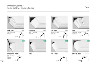 200 x 12,2 x 7,2 cm
Purotouch®
C304 | C304F LUXXUS
=13,9
7,2
12,2
C991 + P9900 C991 + 2x P9900 ULF MORITZ
200 x 12,2 x 11,1 cm
Purotouch®
C333 | C333F LUXXUS
=16,2
11,1
12,2
200 x 12,8 x 8,5 cm
Purotouch®
C302 | C302F LUXXUS
=15
8,5
12,8
200 x 13,5 x 25,6 cm
Purotouch®
C340 LUXXUS
=28,6
13,5
25,6
200 x 11 x 14 cm
Purotouch®
Designed by
Ulf Moritz
C991 CURTAIN PROFILE
= 17,8
14
11
= 23.3
20
12
= 27.6
21
18
C991
NEW NEW NEW NEW
86
Kroonlijsten / Corniches /
Cornice Mouldings / Eckleisten / Cornisas
 