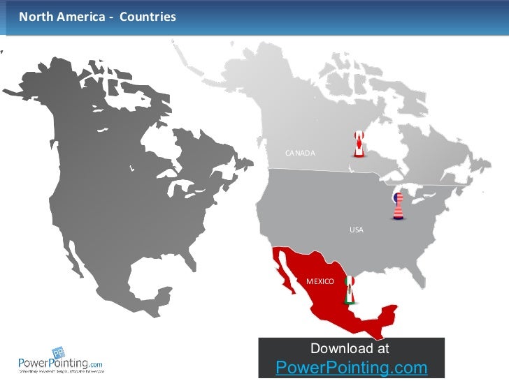 north america map powerpoint koni polycode co