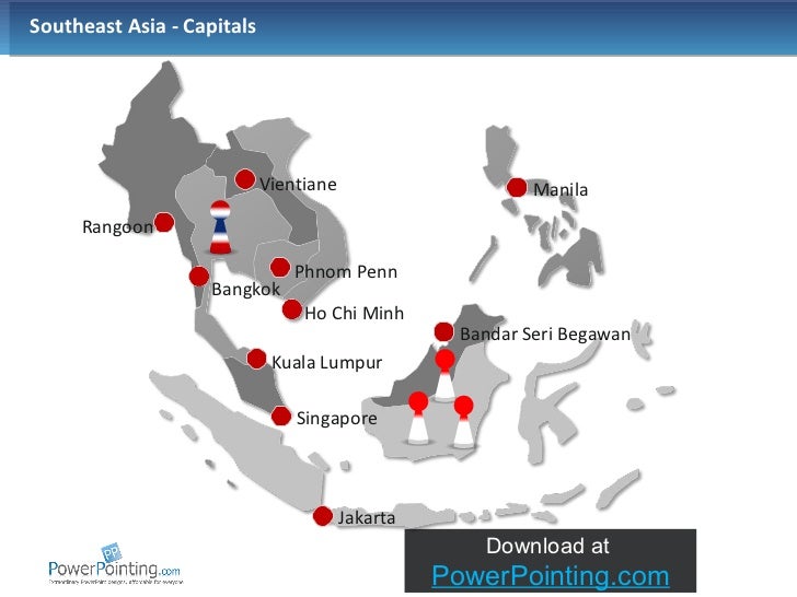 Powerpoint Southeast Asia Map