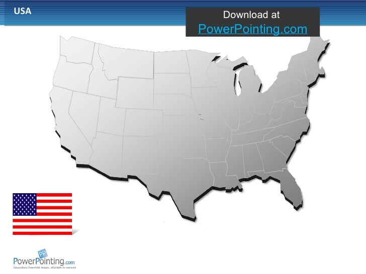 map of usa for powerpoint