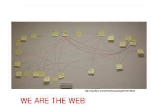 MEDIA PARTICIPATIVOS




                 http://www.flickr.com/photos/hanspoldoja/6109819439/




WE ARE THE WEB
 