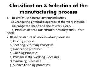 Manufacturing Processes- 2 | PPTX