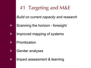Shaping a new CGIAR Mega Program on Livestock and Fish