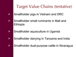 Shaping a new CGIAR Mega Program on Livestock and Fish