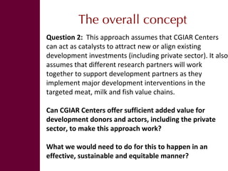 Shaping a new CGIAR Mega Program on Livestock and Fish