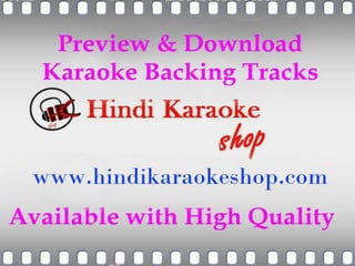 Mp3 karaoke backing tracks