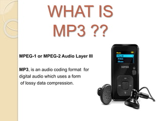 Mp3 working digital signal processing