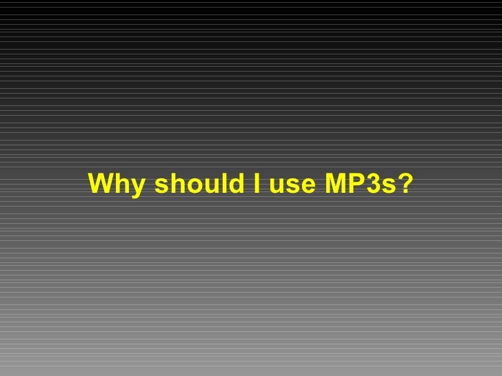 MP3s and players An introduction