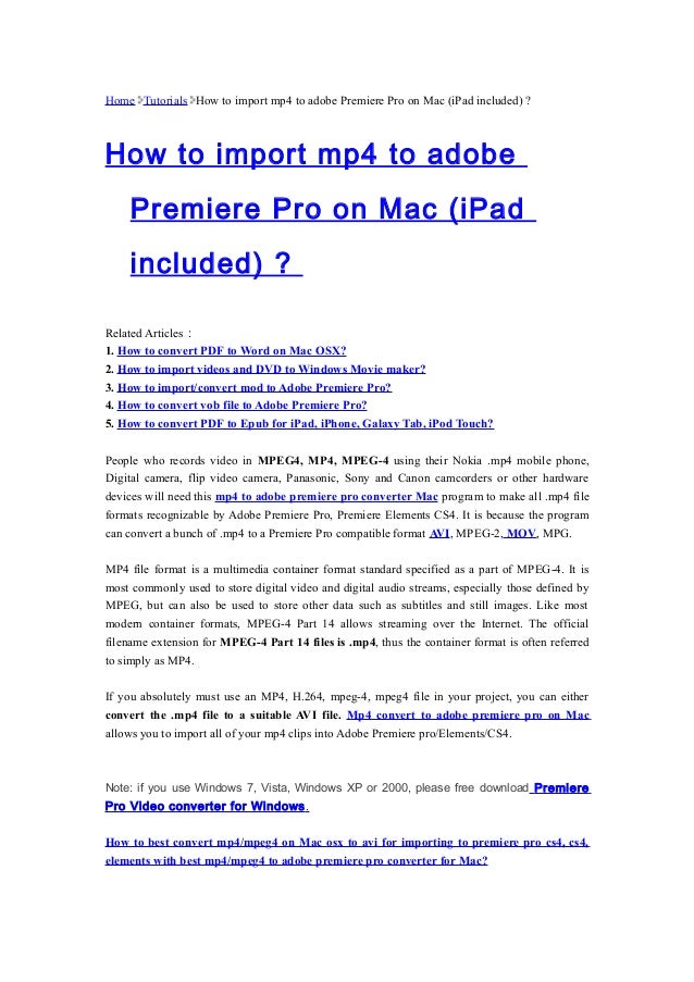 Mp4 to-adobe-premiere-pro-converter
