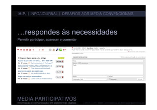 Media participativos 4 - informação/jornalismo