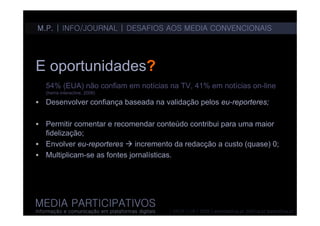 Media participativos 4 - informação/jornalismo