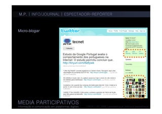 Media participativos 4 - informação/jornalismo