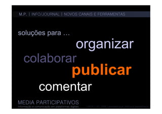 Media participativos 4 - informação/jornalismo