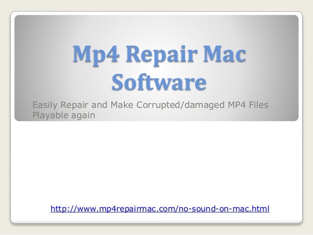 Repair Software For Mac