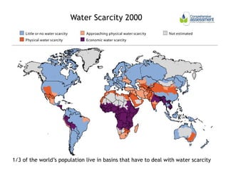 Water Scarcity 2000




1/3 of the world’s population live in basins that have to deal with water scarcity
 