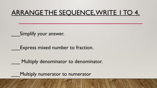 Express mixed number into improper fraction | PPTX