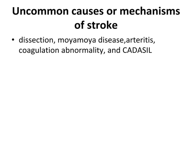 Pathophysiology of ISchemic Stroke | PPTX