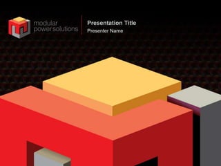 Presentation Title
Presenter Name
 
