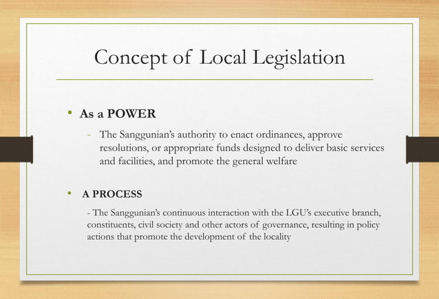 The Local Legislative Process: Powers and Functions of the Sanggunian | PDF